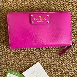 COPY - Hot Magenta Kate Spade leather wallet